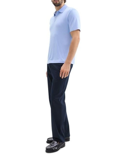 Theory Blue Kayser Solid Modal Blend Polo for men