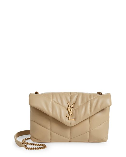 Saint Laurent Toy Loulou Puffer Quilted Leather Crossbody Bag in