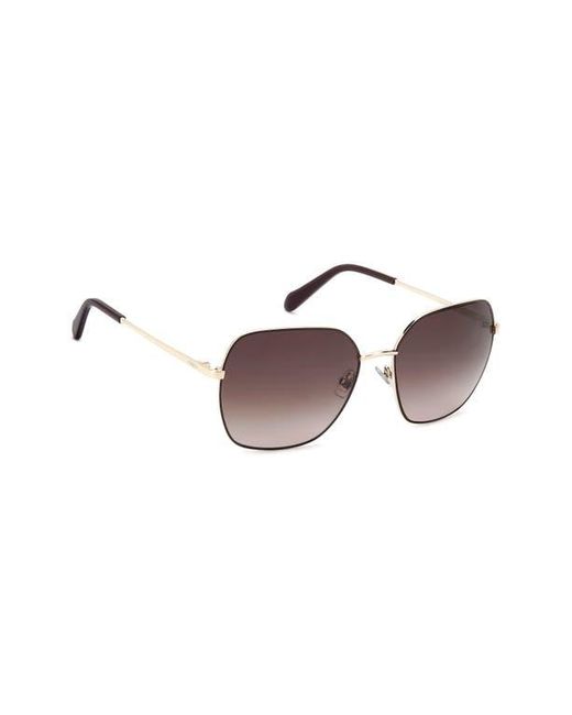 Fossil Multicolor 59Mm Square Sunglasses
