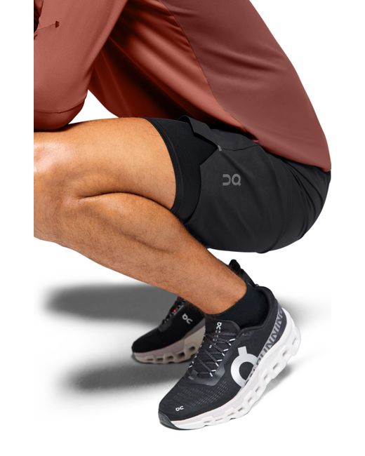 On Shoes Blue 2-in-1 Hybrid Performance Shorts for men