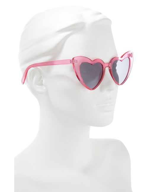BP. Pink Bold Heart Sunglasses
