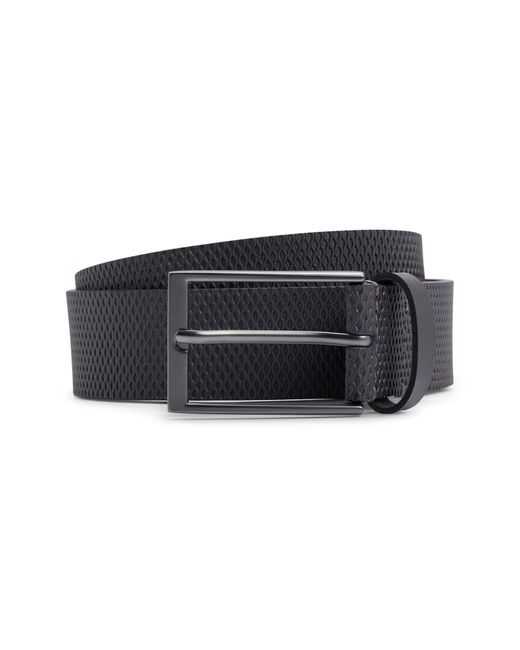 Boss Black Tino Textured Leather Belt for men