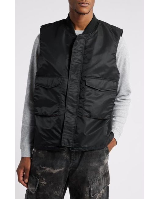 Alpha Industries Ma-1 Mod Water Resistant Vest in Black for Alpha Industries Ma-1 Mod Water Resistant Vest in Black for