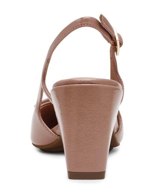Anne Klein Brown Renatta Slingback Pointed Toe Pump