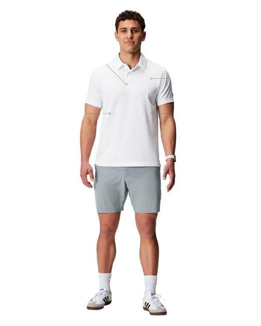 Fabletics White The 24-7 Polo for men