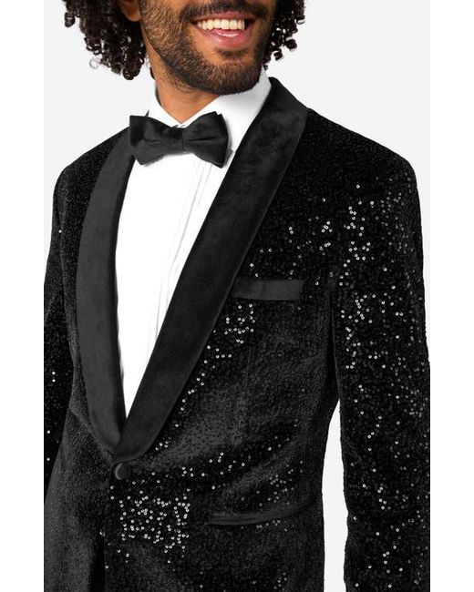 Opposuits Black Sequin Dinner Jacket for men
