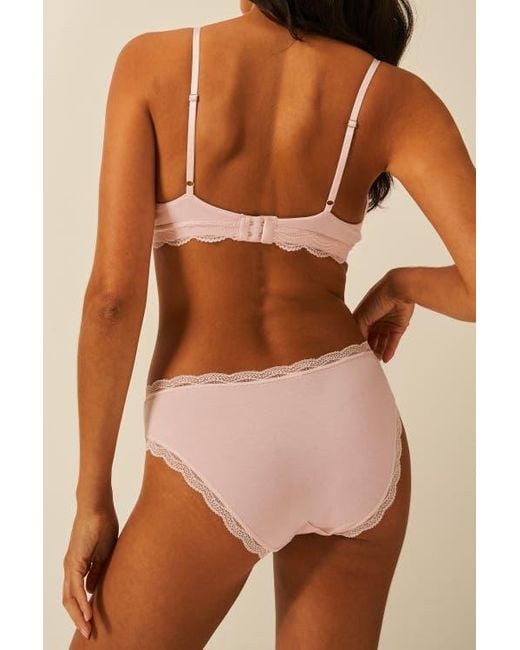 Stripe & Stare Brown The Lace Triangle & Original Knicker Set