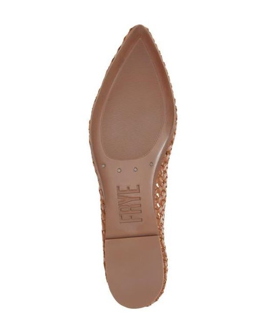Frye Brown Heather Woven Pointed Toe Flat