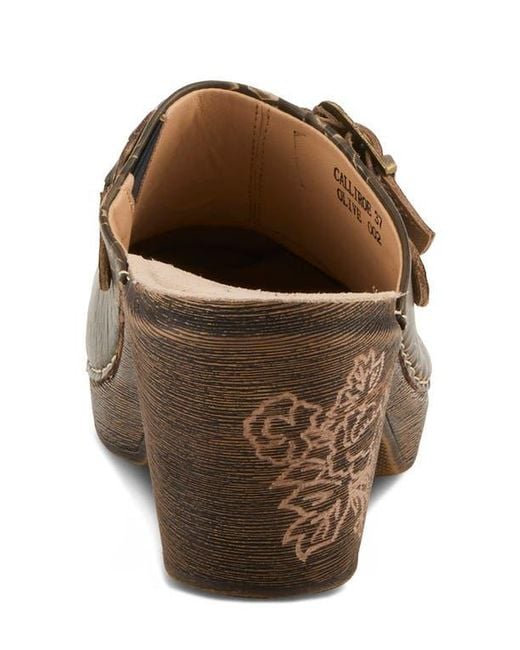 Spring Step Brown Calliroe Platform Clog