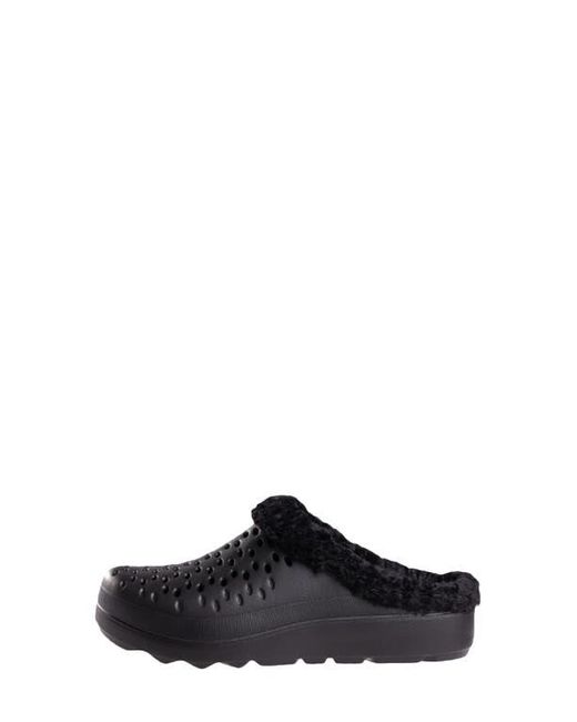 Revitalign Black Fusion Vitality Faux Fur Lined Clog