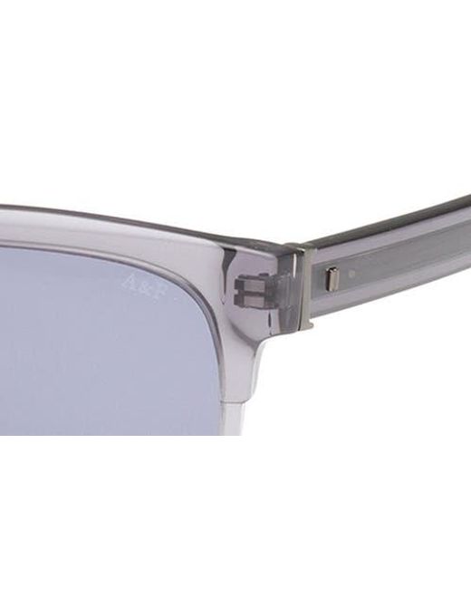 Abercrombie & Fitch Gray 55Mm Square Sunglasses for men