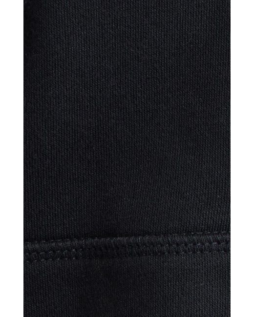 BP. Black Relaxed Cotton Blend Zip Hoodie