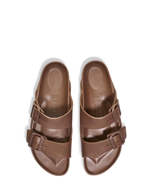 Birkenstock Brown Essentials Arizona Waterproof Slide Sandal for men