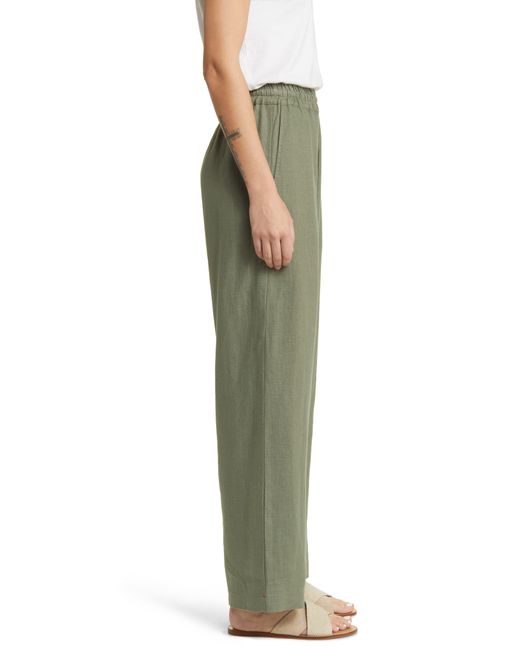 Xirena Green Xírena Atticus Pull-on Linen Pants
