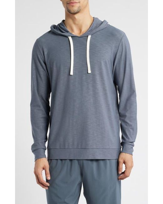 Free Fly Blue Slub Performance Hoodie for men