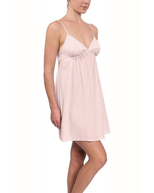 EVERYDAY RITUAL Babydoll Chemise in Pink Lyst
