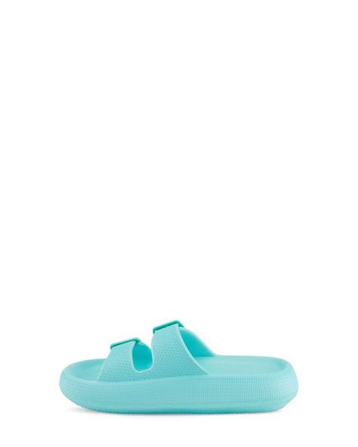 Flexus by Spring Step Blue Bubbles Waterproof Slide Sandal