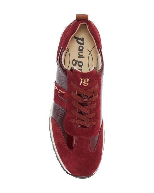 Paul Green Red Carrie Sneaker