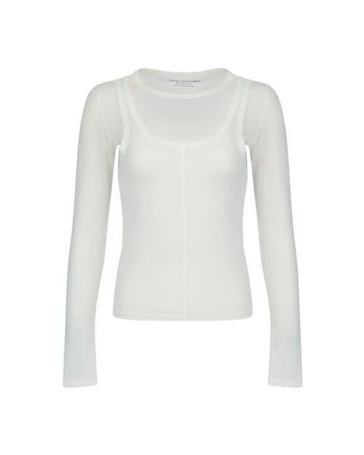 THE BALLET White Layered Tee