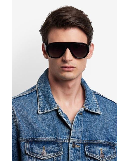 Marc Jacobs Black 59Mm Gradient Pilot Sunglasses for men