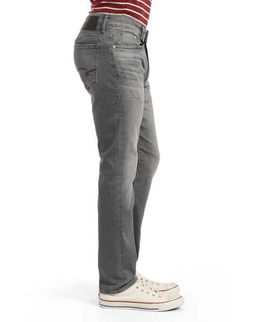 Mavi Gray Marcus Slim Straight Leg Jeans for men