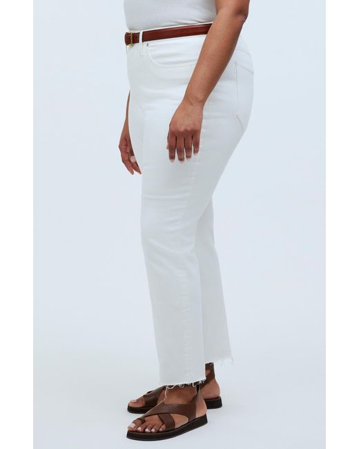Madewell White The Curvy Perfect Crop Jeans