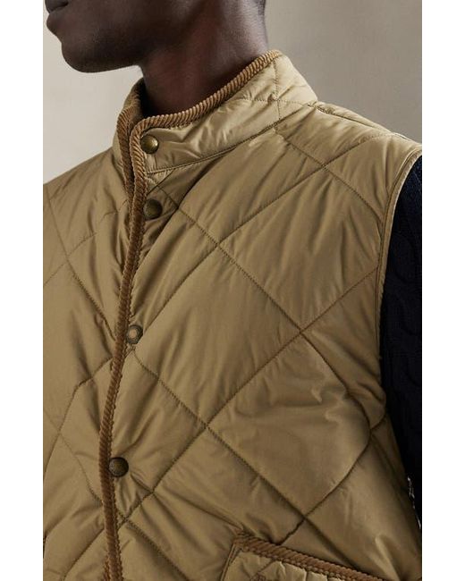 Polo Ralph Lauren Black The Hurston Water Repellent Quilted Utility Vest for men