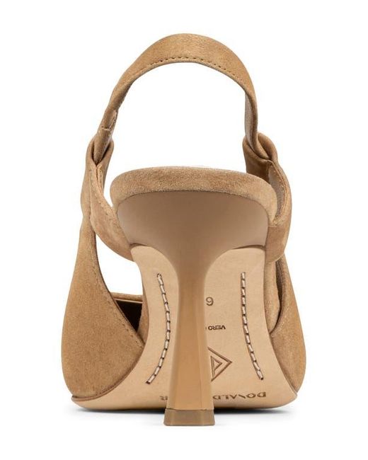 Donald J Pliner Natural Pointed Toe Slingback Pump