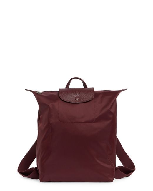 Longchamp Purple Medium Le Pliage One Backpack