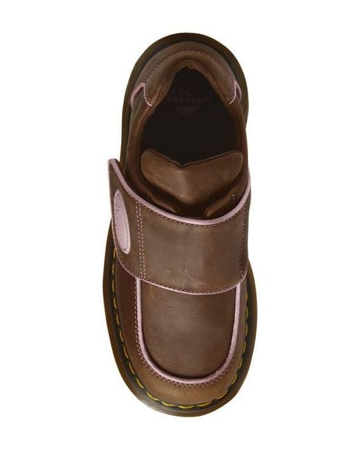 Dr. Martens Brown Buzz Strap Platform Shoe