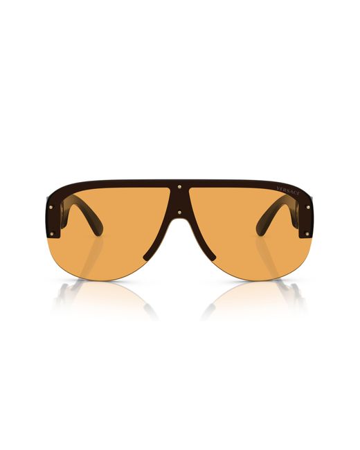 Versace Natural 148mm Shield Sunglasses for men