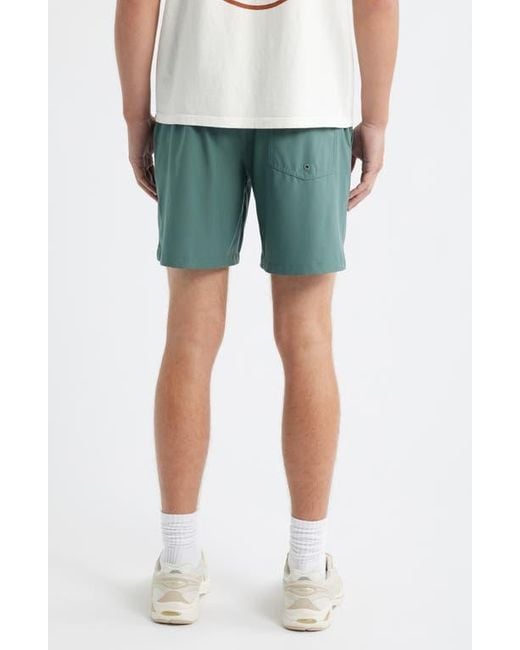 Roark Green Serrano 7 Drawstring Shorts for men