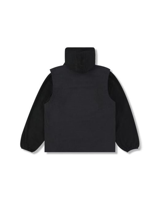 Pleasures Black Overture Convertible Jacket for men