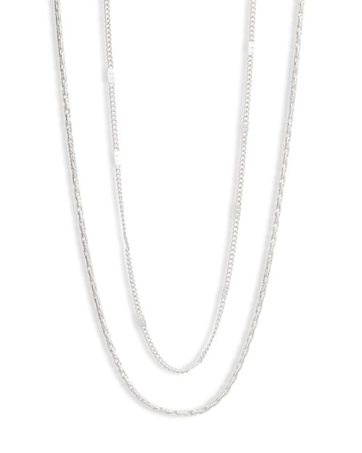 Download Jenny Bird Surfside Layered Chain Necklace In Silver Metallic Lyst