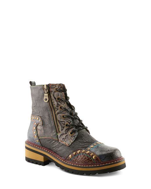 Spring Step Brown Roselia Lace-Up Boot