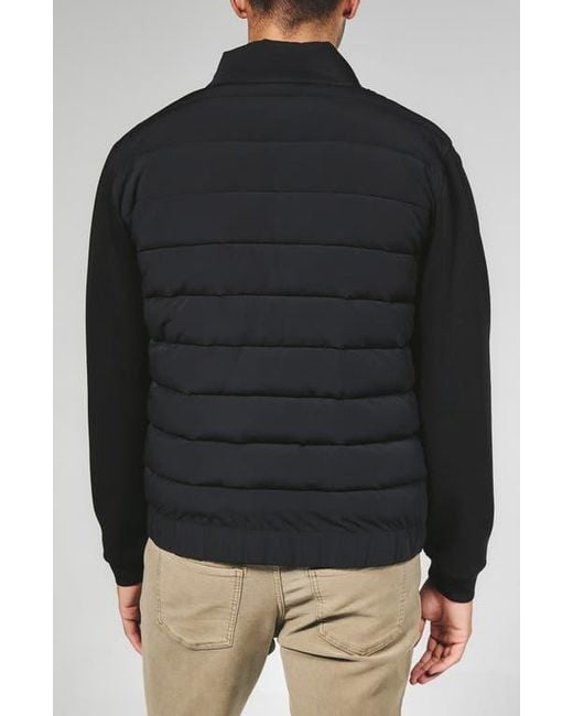 7 Diamonds Black Rev Puffer Jacket for men