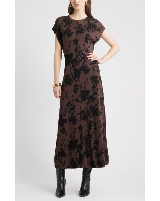 Nordstrom Black Dolman Sleeve Maxi Dress