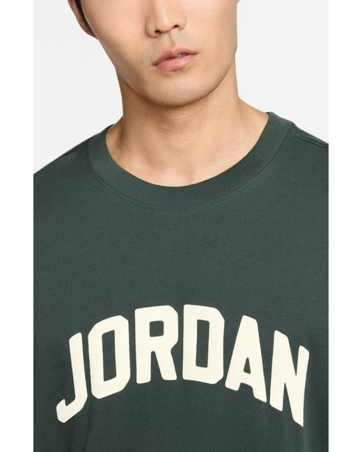 Nike Green Flight Essentials Boxy Fit Graphic T-Shirt for men