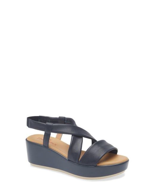 The Flexx Blue Scott Too Platform Wedge Sandal