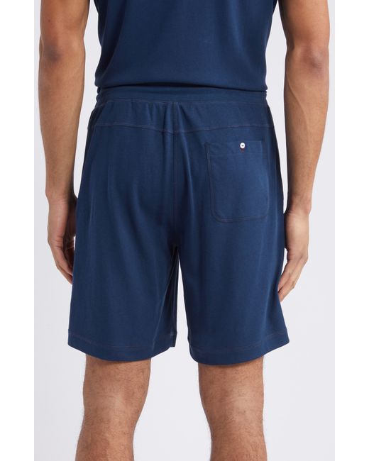 Daniel Buchler Blue Drawstring Pajama Shorts for men