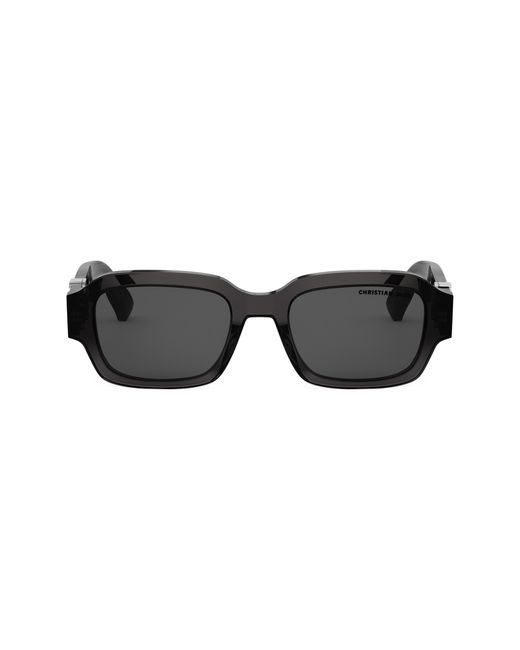 Dior Black Oblique S2I 52Mm Rectangular Sunglasses for men