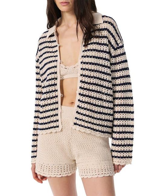 Rag & Bone White Khloe Stripe Cardigan