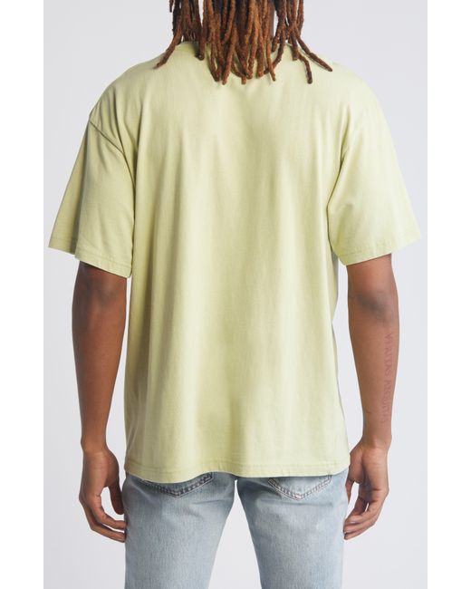 PacSun Yellow Trippy Cotton Graphic T-shirt for men