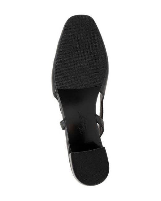 Trotters Black Dottie Slingback Pump