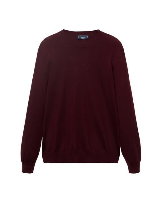 Mango Red Crewneck Wool Sweater for men