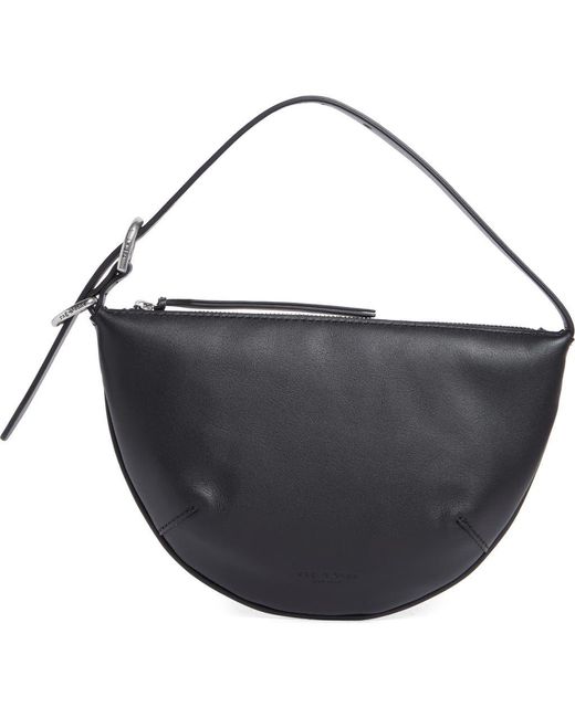 Rag & Bone Black Small Mercer Leather Hobo Bag