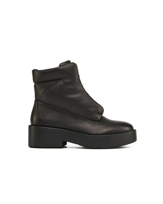 J/Slides Black Darina Leather Mid Boot