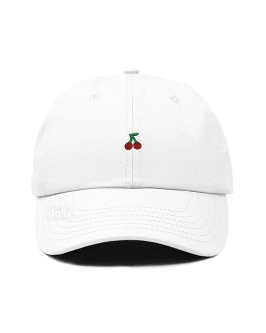 Alix White Lil Cherry Dad Cap