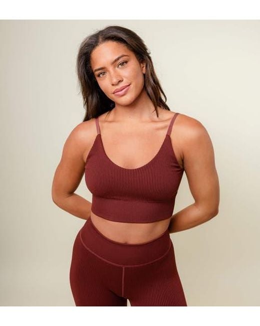 while on earth™ Red Aura Bra
