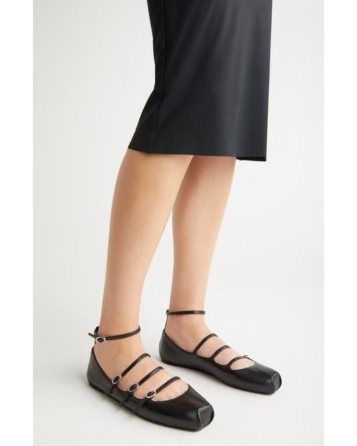 Alexander McQueen Caged Ballet Flat in Black Lyst
